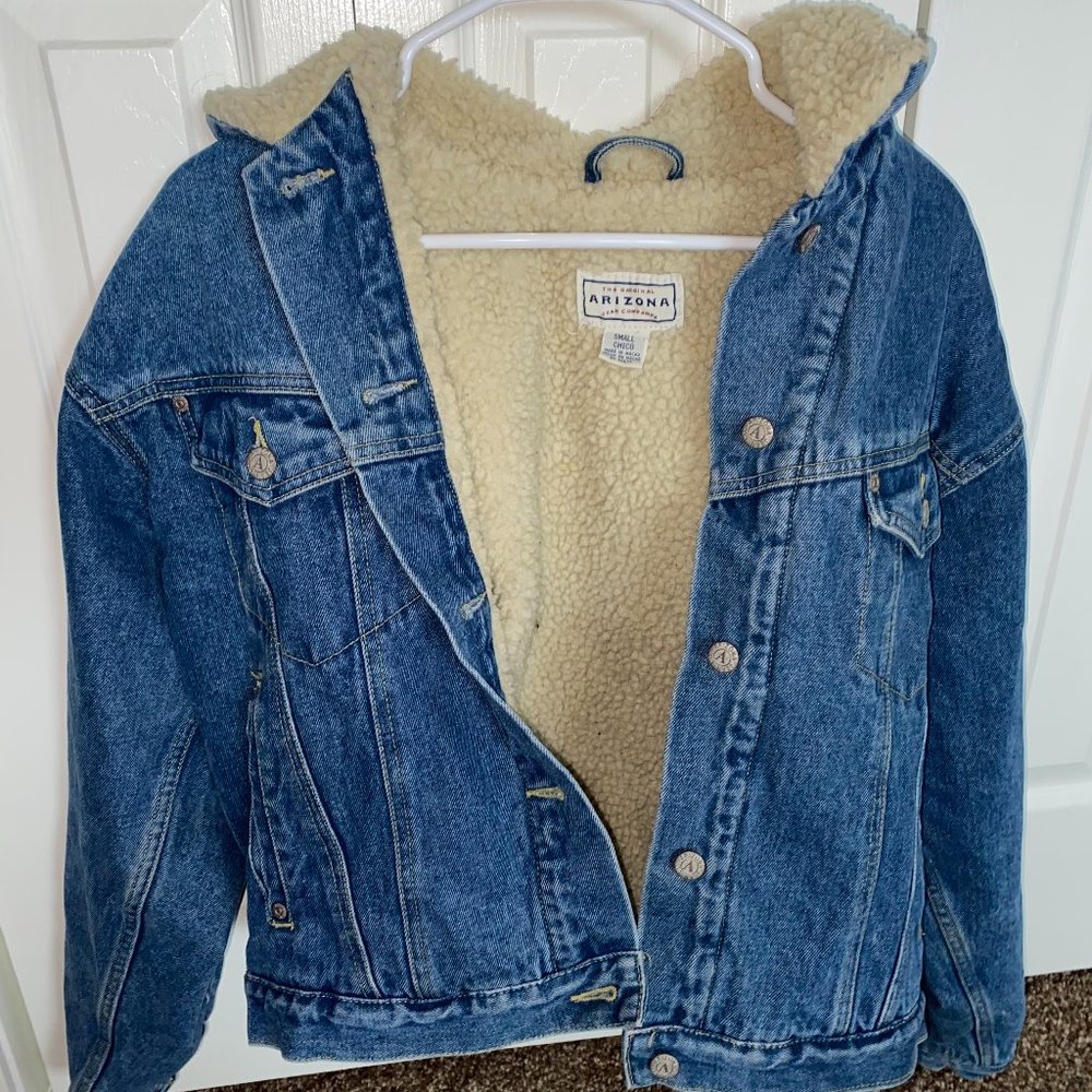Fuzz Lined Jean Jacket